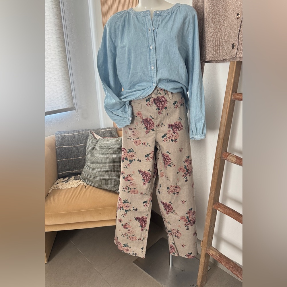 Highest-Rise Floral Sailor Straight Jeans from Universal Thread NWT sz16 - Picture 6 of 6